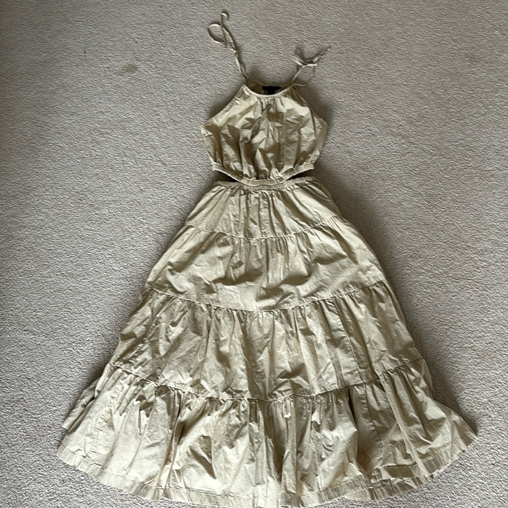 Khaki j. Crew sun dress